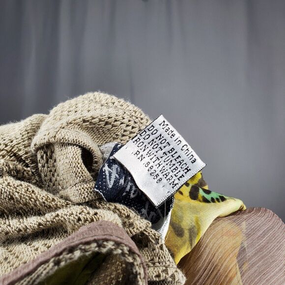 Ania A Long Cardigan Vest Womens XL Ruffle Sleeveless Artsy Boho Grunge Forest - Picture 9 of 9